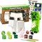 Paint Your Own Figurines Set - Bundle with DIY Painting Set Featuring Minecraft, & More | Minecraft Painting Kit for Kids